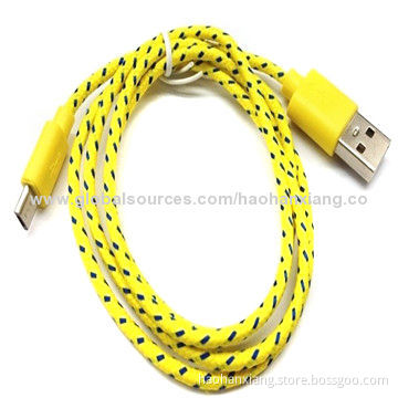 Hot Selling Data Braided Wire for Samsung Mobile Phones
